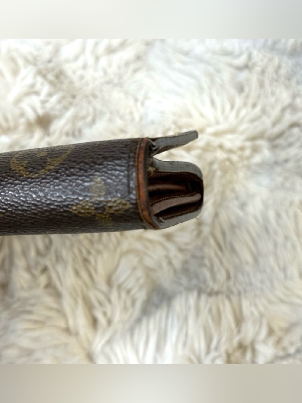 Louis Vuitton Monogram Canvas Fold Wallet in Brown and Gold - Picture 5 of 10